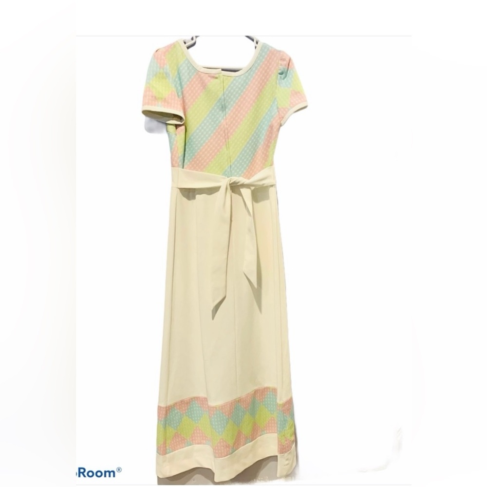 CASSEE Vintage Union Made Candy Stripe Long Dress - Picture 2 of 7